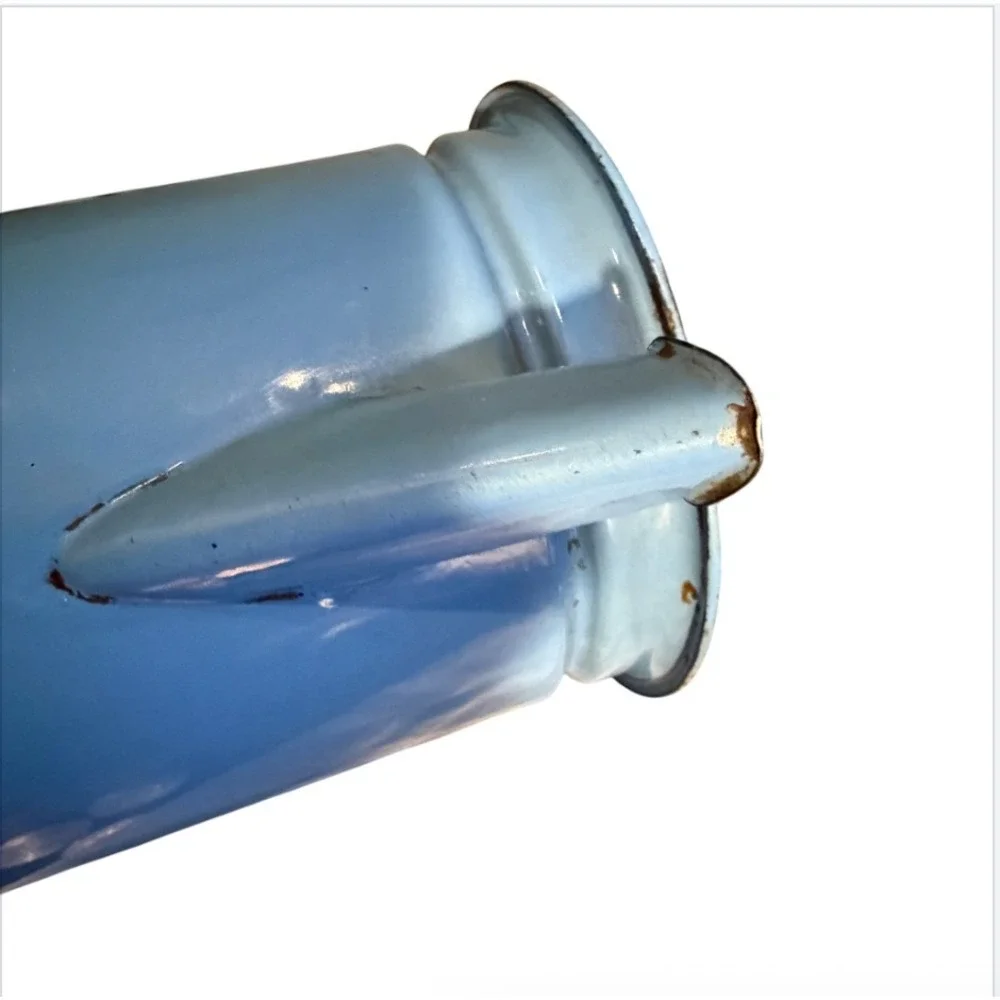 Vtg Blue Enamelware 6